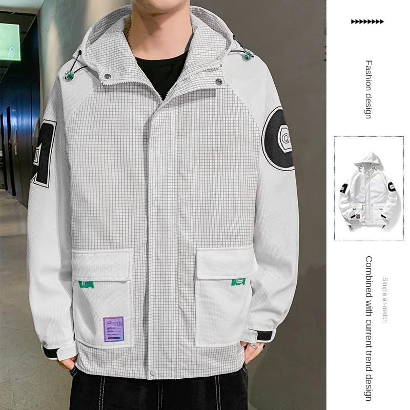 

Outdoor Jacket For Camping And Hiking, Novelty 2022, Men's Breathable Waterproof Hoodie, Trenchcoat