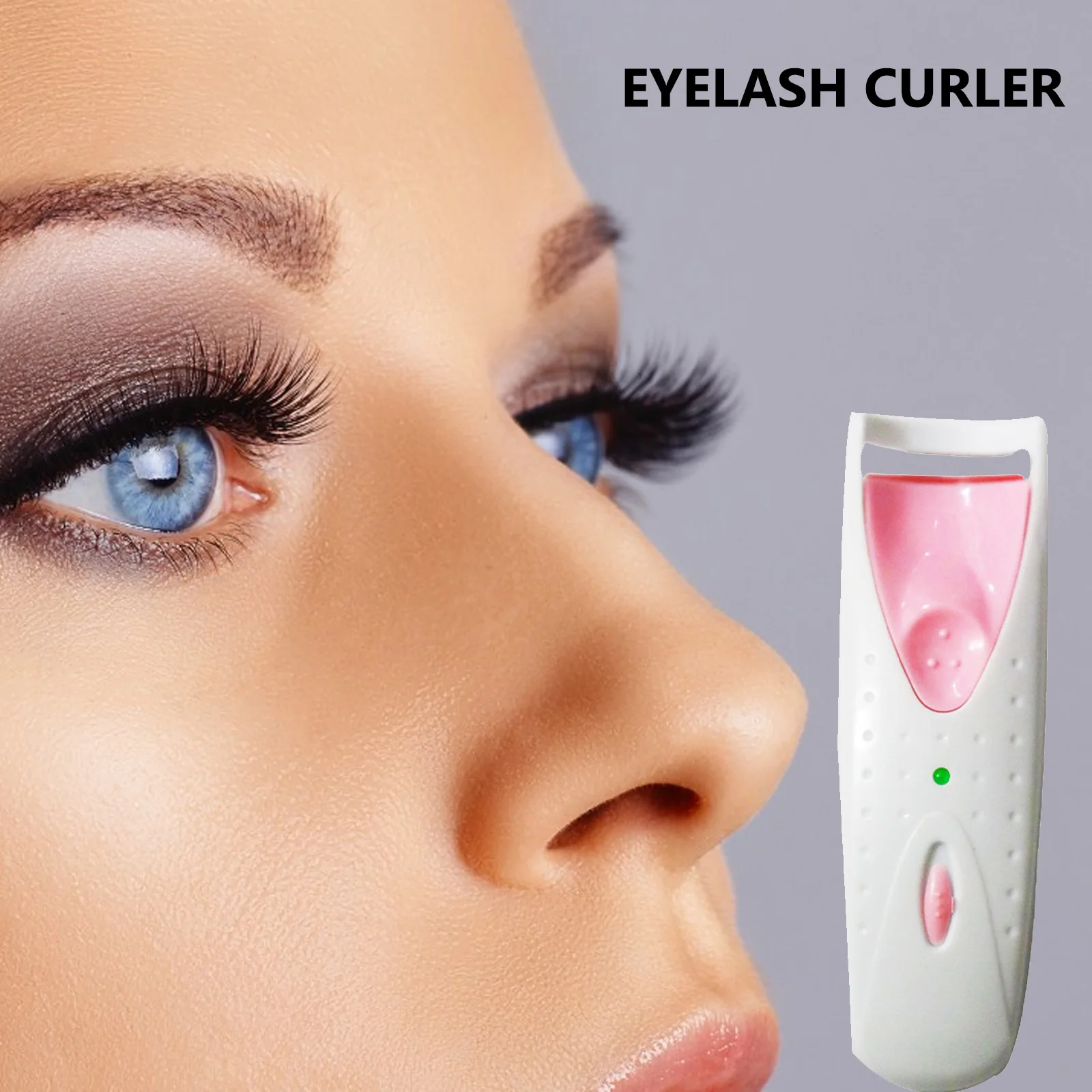 

Electric Heated Eyelash Curler With Eyelash Card Long Lasting Eye Lash Perm Eyelashes Clip Makeup Eye Lashes Curler Tool