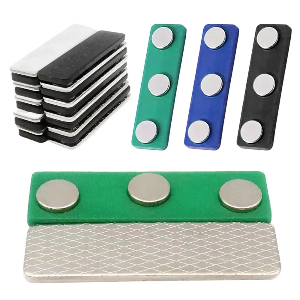 10 шт. магнитные держатели для значков с 3 магнитами