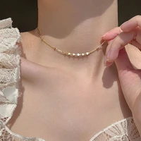 retro flash heart chain necklace simple korean fashion y2k jewelry accessories for women
