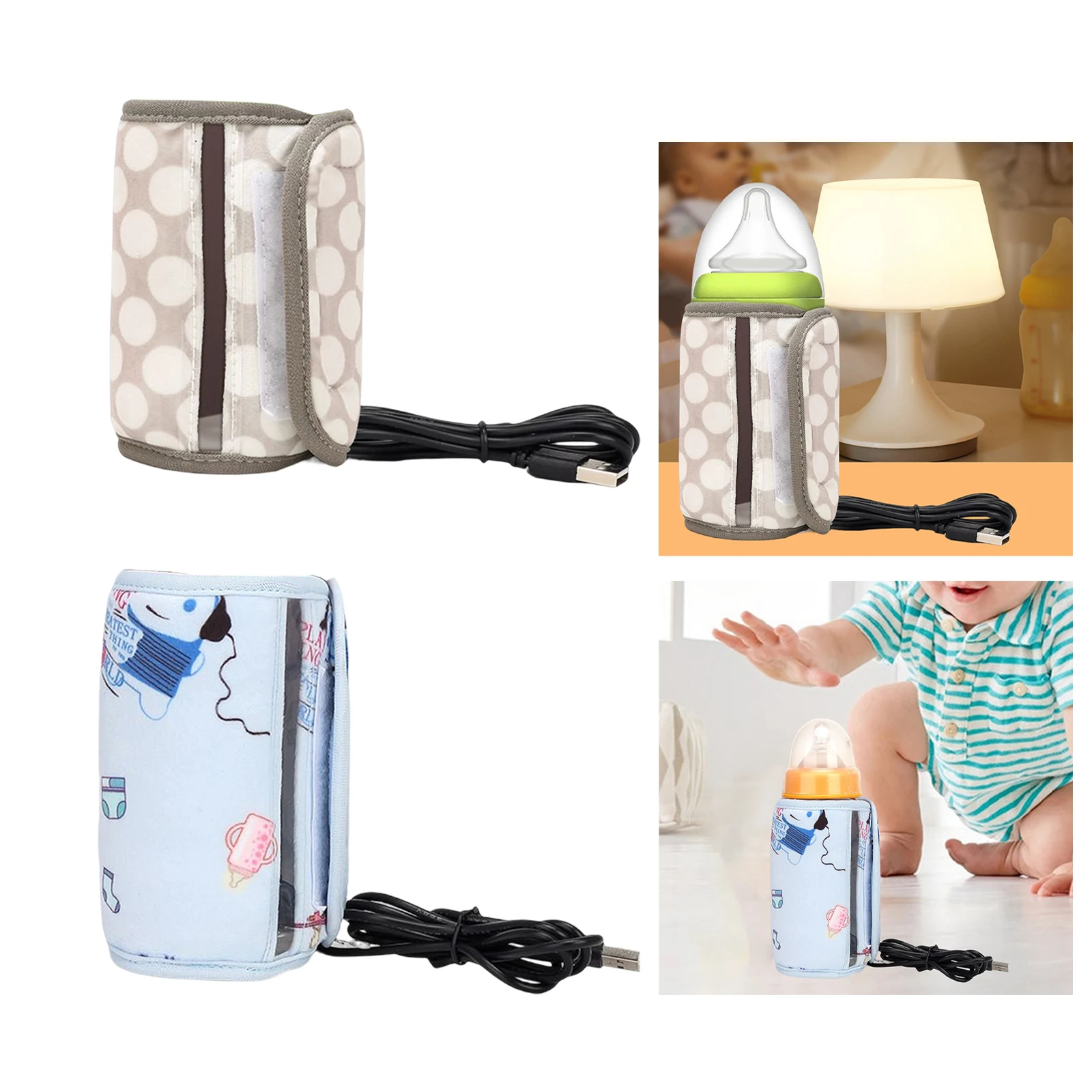 

Multiple patterns USB Milk Water Bottle Warmer Bottle Heater Travel Stroller Insulated Baby Nursing Infant Travel Accessories