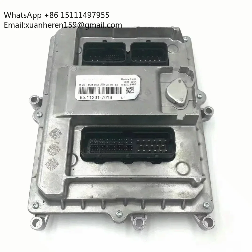 Фото Контроллер двигателя экскаватора DX330 DX340 DX350, блок управления ECU 65.11201-7016 0281020072 №1