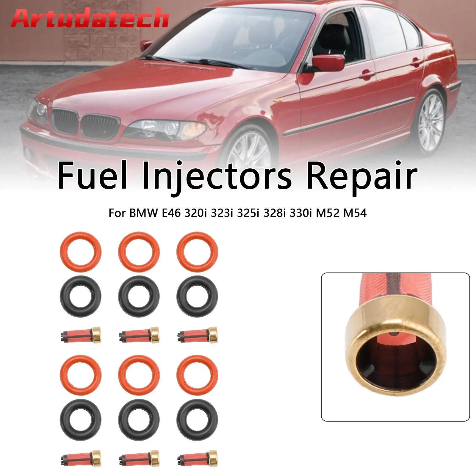 

Ремкомплекты топливных форсунок Artudatech 13537546244 Подходит для BMW E46 320i 323i 325i 330i