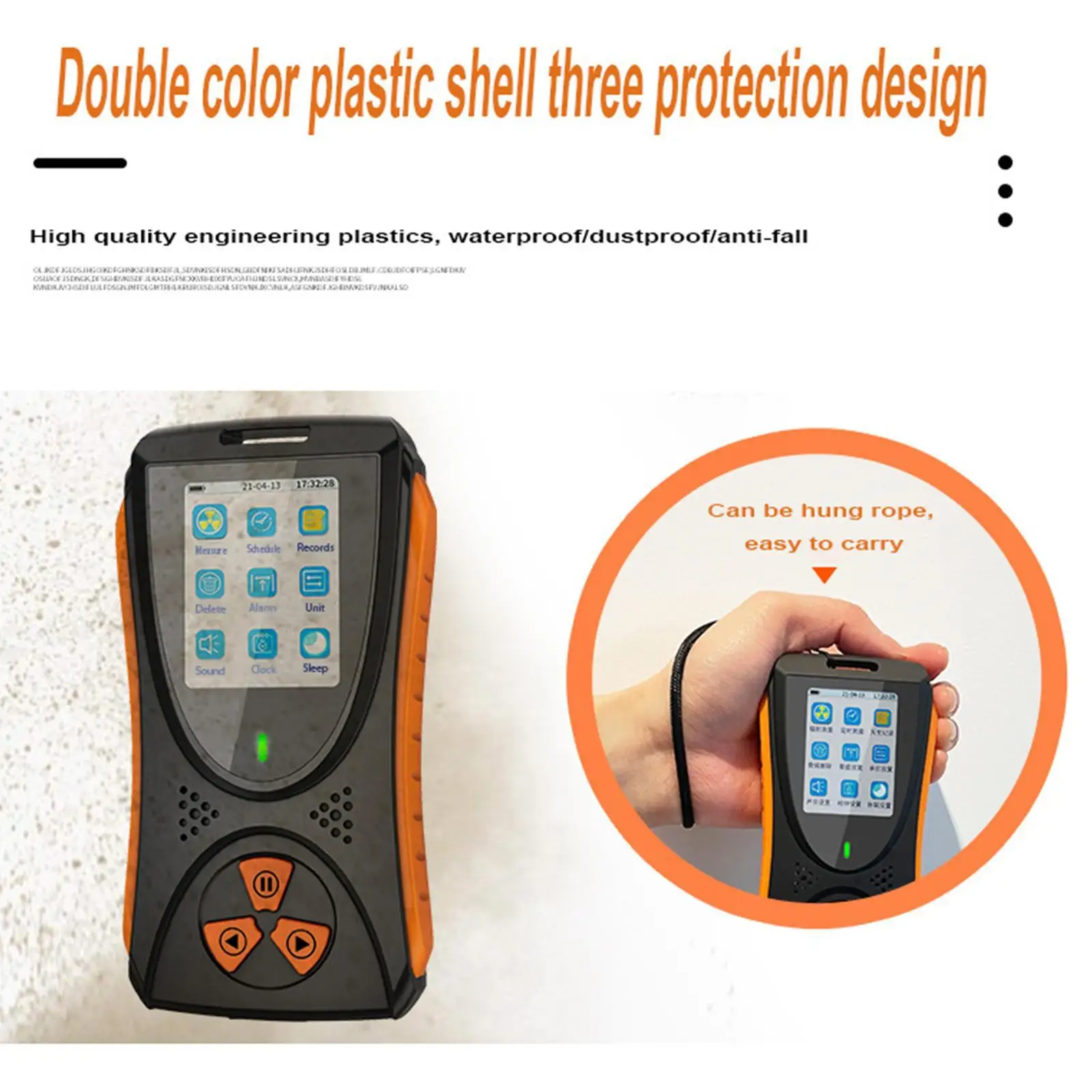 

Nuclear Radiation Counter Nuclear Radiation Color Display Screen Personal Dosimeter Detectors Beta Gamma X-Ray