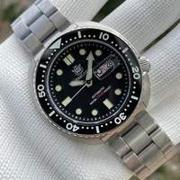 steeldive sd1972 men mechanical watch classic nh36 bidirectional self winding movement dive wristwatch double calendar abalone