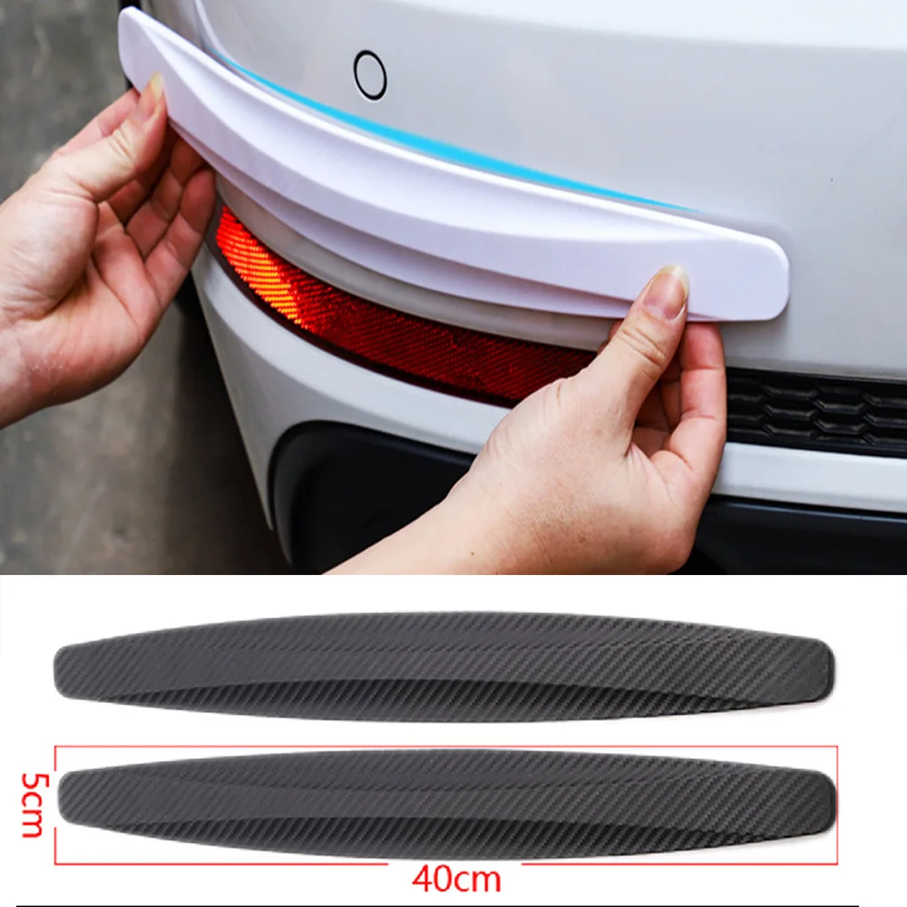 

2pcs Car Bumper Protector Strip Protector Crash Blade Anti-collision Guard Corner Protection Strips Scratch Auto Accessories