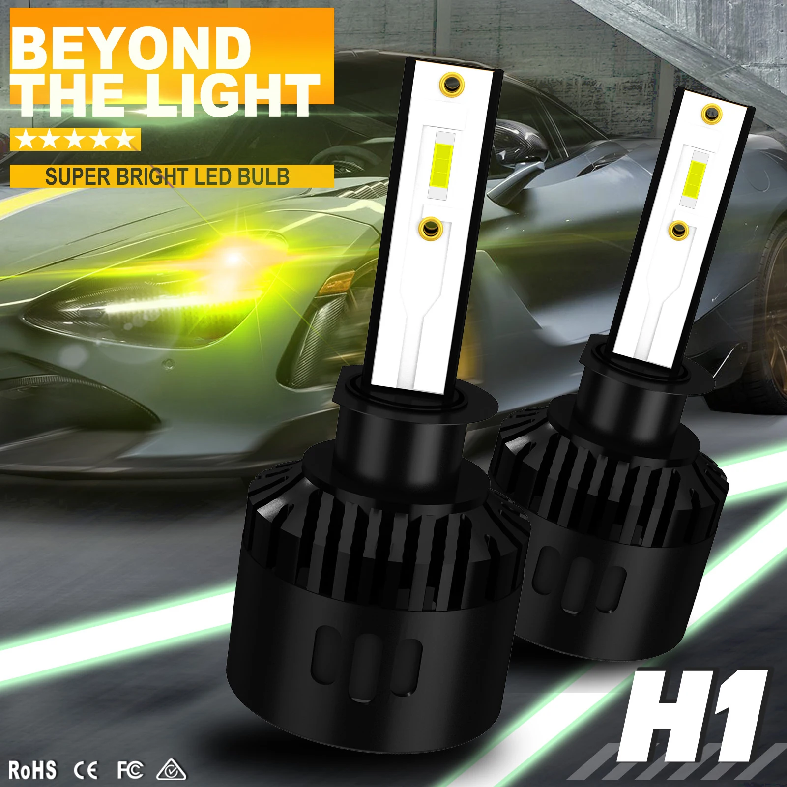 

H1 H3 H7 H8 H9 H11 LED Car Headlight Bulbs 9005 9006 HB2 HB3 HB4 H27 880 881 50W 16000LM Hi Lo Beam Car Headlight Conversion Kit