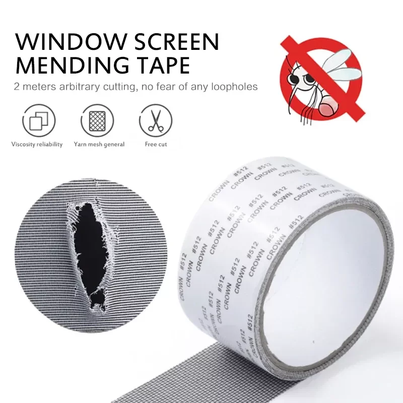 

Window Net Anti-mosquito Mesh Sticky Wires Patch Repair Tape Summer Screen Window Door Mosquito Netting Patch Repair Broken Hole