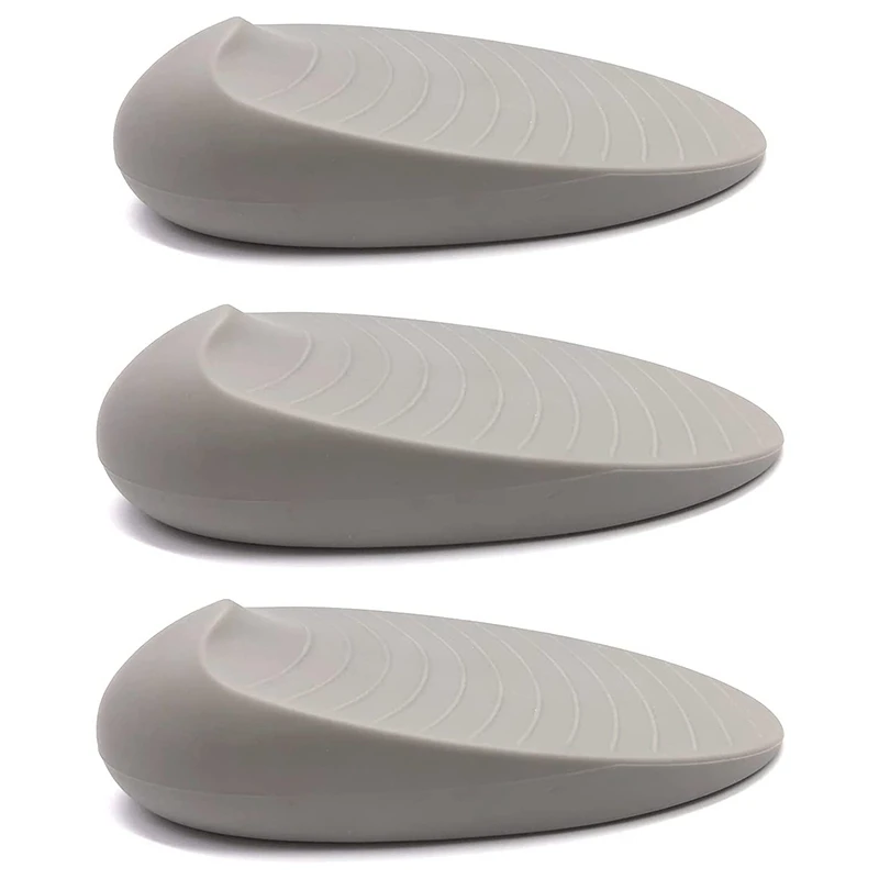 

Door Stoppers Rubber Door Stop, Door Wedge Stoppers Heavy Duty Door Jam, Door Stops With Door Holder (3 Pack Gray)
