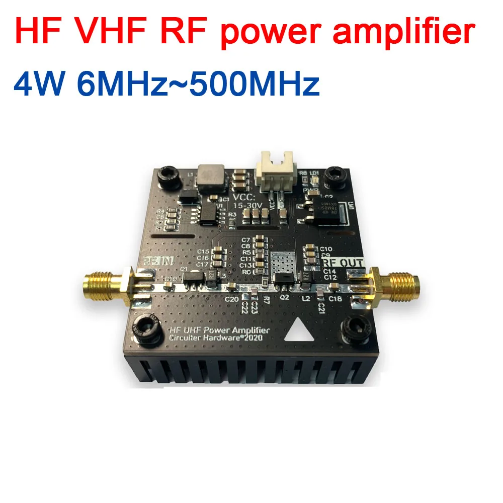 

6MHz~500MHz 4W HF VHF UHF RF power Amplifier High Frequency For Ham Radio FM Walkie talkie Short wave 433MHZ 315MHZ