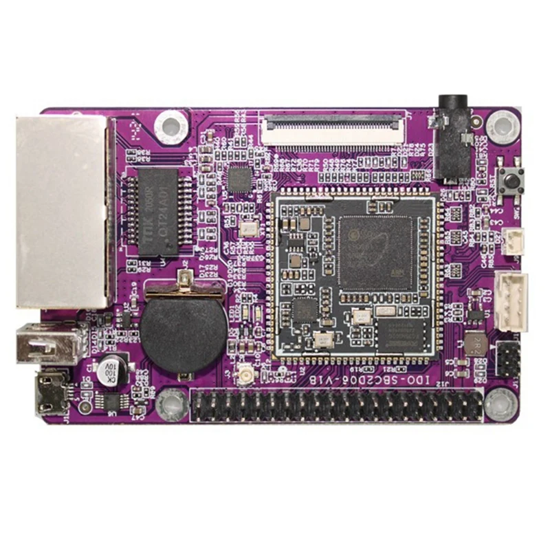 IDO-SBC2D06-V1B-22W SSD202 Double Network Port Development Board Small Gateway SBC2D06