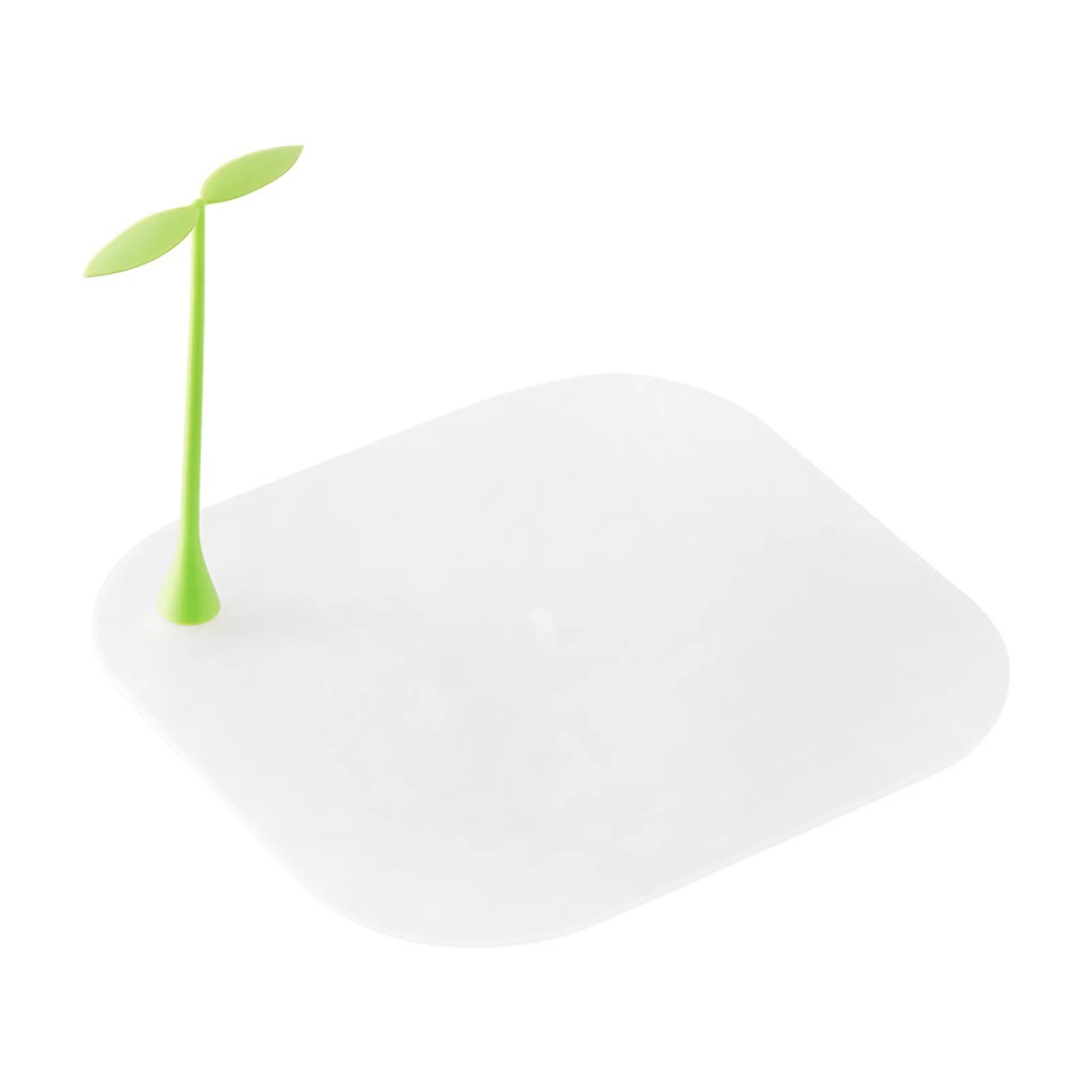 

Cute Square Home Strong Suction Easy Clean Soft Silicone Bean Sprout Handle Bathroom Floor Drain Cover Kitchen Non Slip Durable