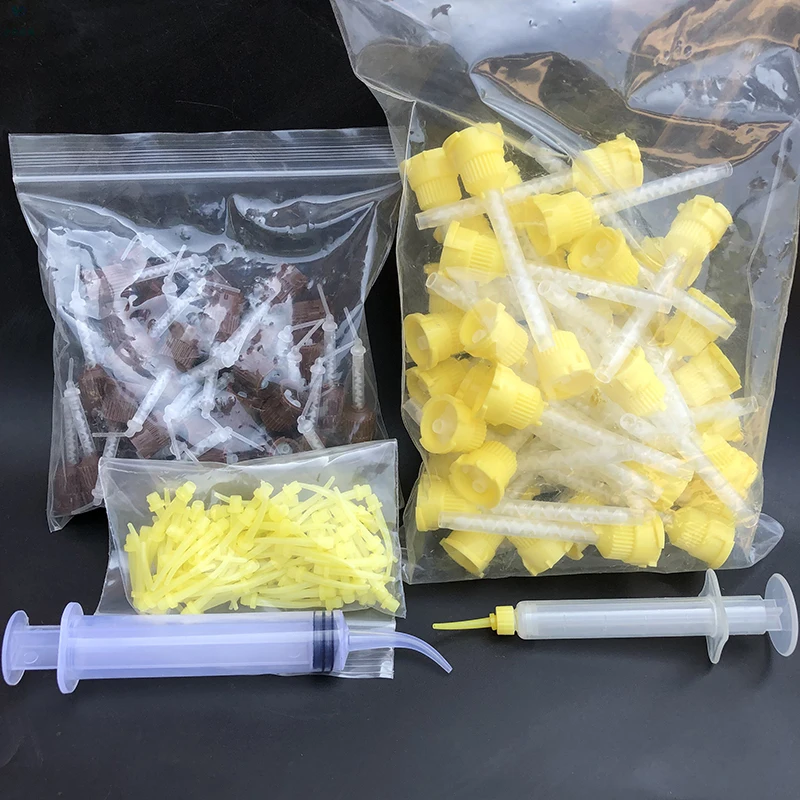 

Dental Material Oral Silica Gel Mixed Head Dental Silicone Rubber Printing Film Material Double Curing Mixed Head