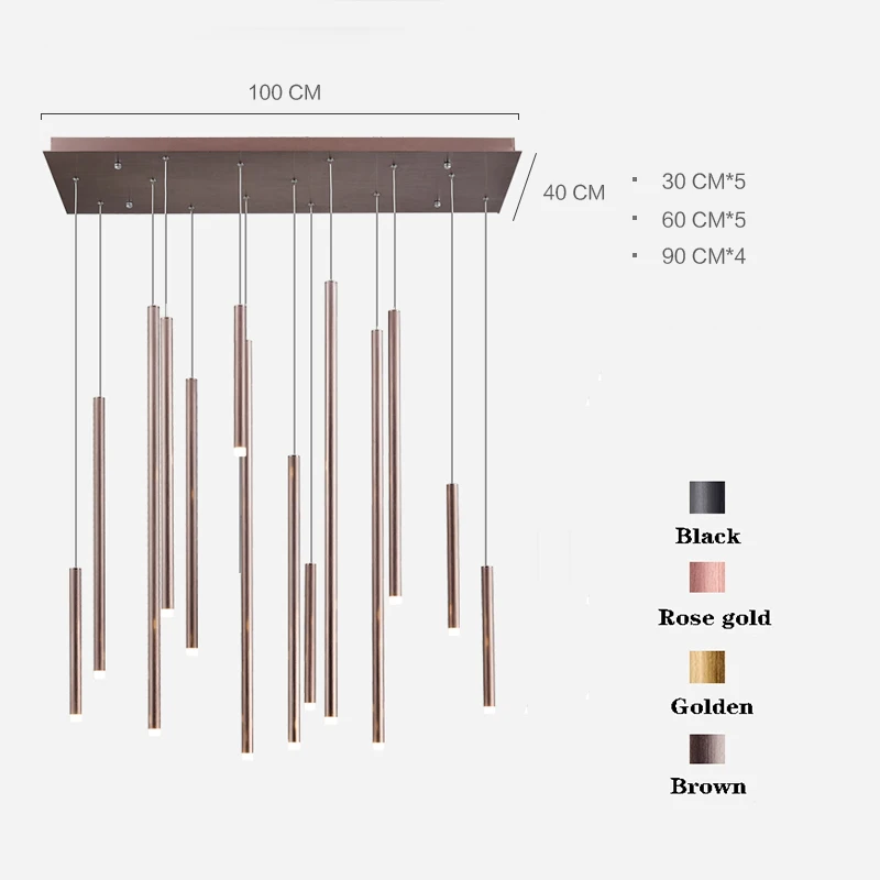 

Люстра GreatVan современная минималистичная черная