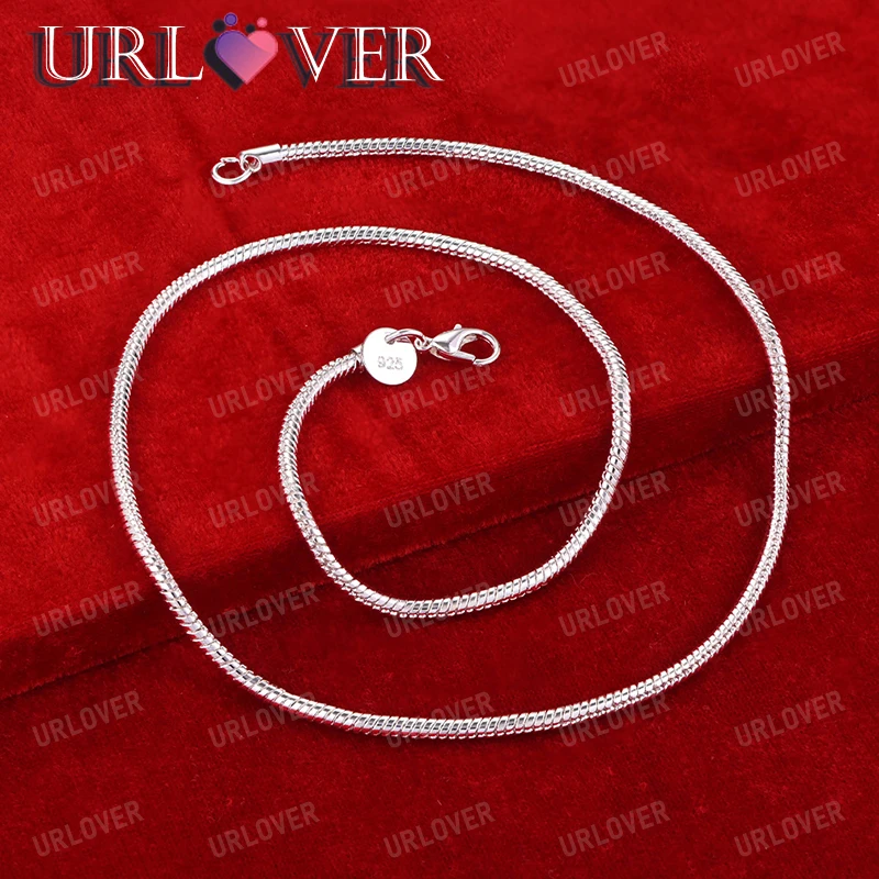 URLOVER ожерелья из золота 18 карат стерлинговое серебро 925 пробы классическое