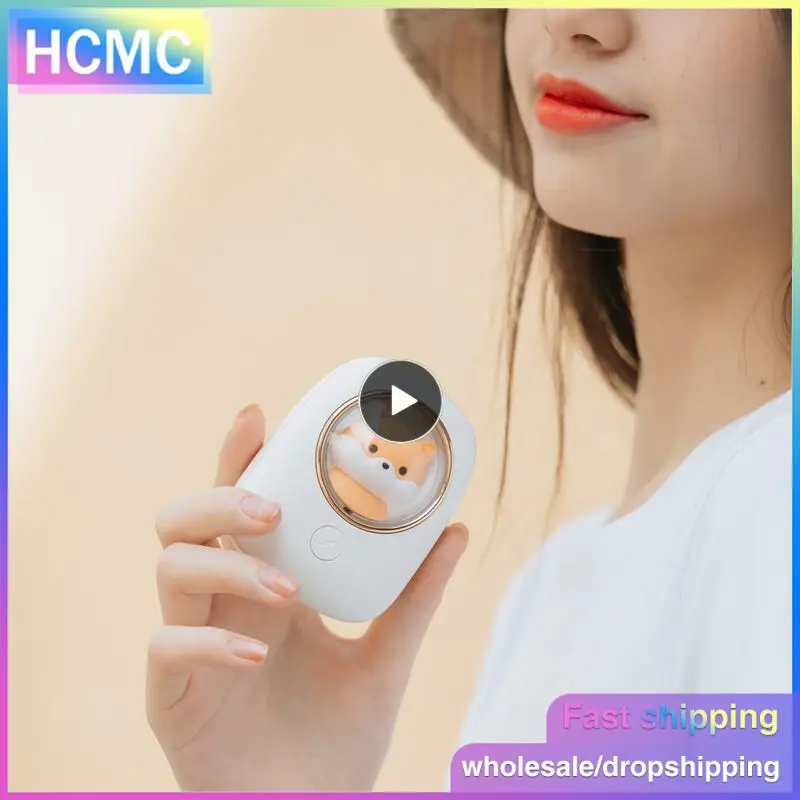 

Fan 5v Portable Electric Fans With Night Light Summber Cooler Cooling Eck Fan Small Student Fan Handheld Cartoon Hanging Cute