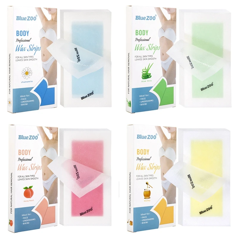 

10pcs/set Summer Professional Hair Removal Wax Strips For depilation Double Sided Cold Wax Paper For Bikini Leg Body Face Useful