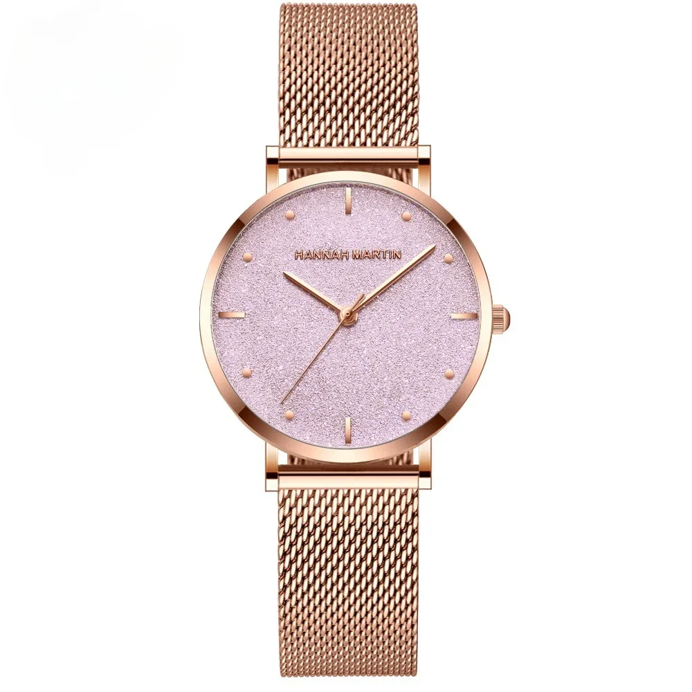 

Sahara Desert Dial New Design 2021 Top Brand Luxury Japan Quartz Wristwatch Stainless Steel Rose Gold Waterproof Watch for Women