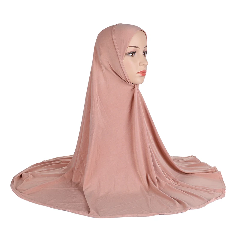 

H023 Large size 90*80cm Muslim Pray Hijab Amira Pull on Scarf headscarf islamic scarves Head cover Turban Caps Bonnet