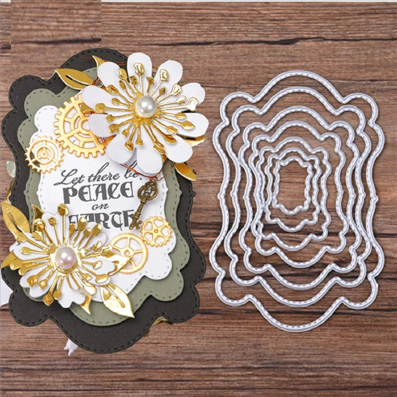 

Metal Cutting Die Scrapbook Embossing Manual Album Card Cover Material DIY Handmade Packing Papercutting