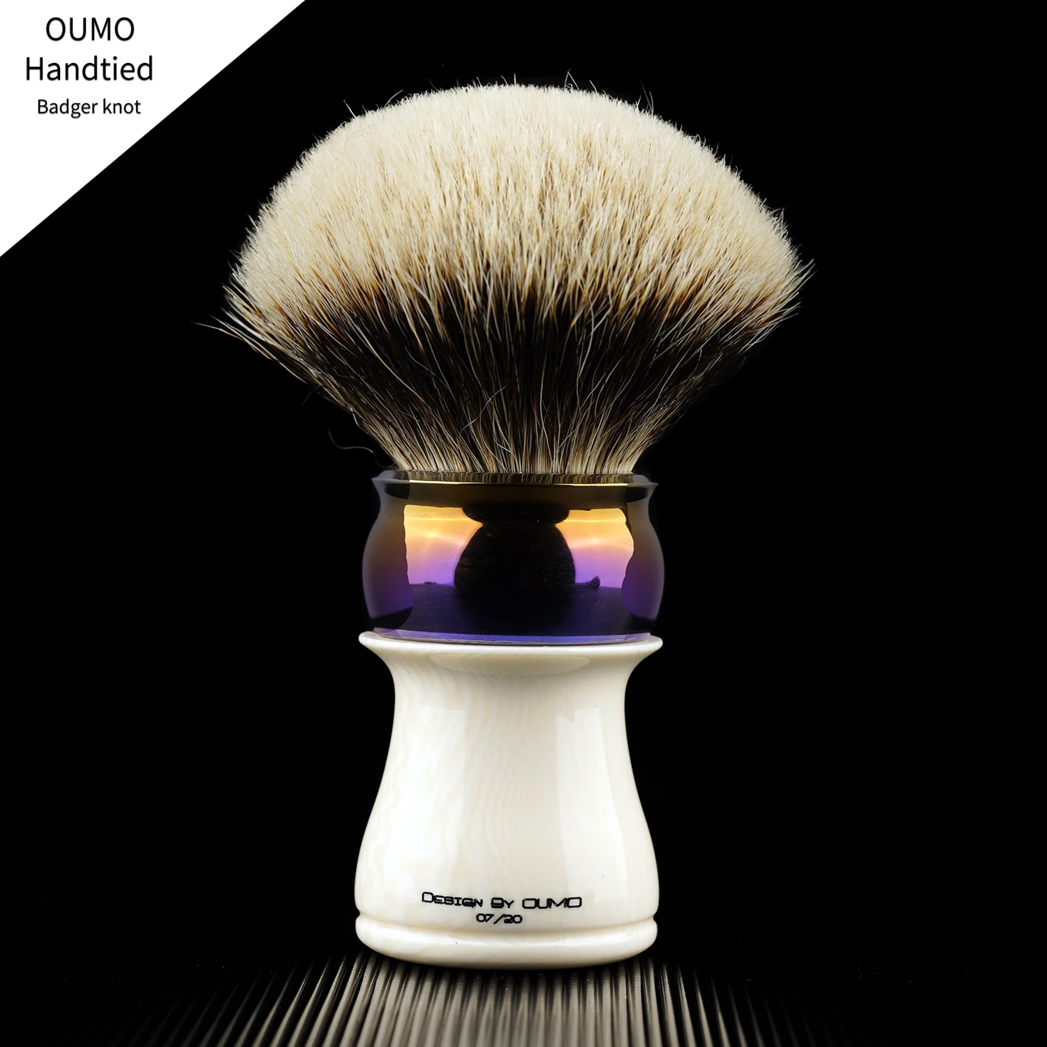 Щетка для бритья OUMO 5th Special Edition fienst с двумя полосками кисть Барсук knot【 4 18 】 |