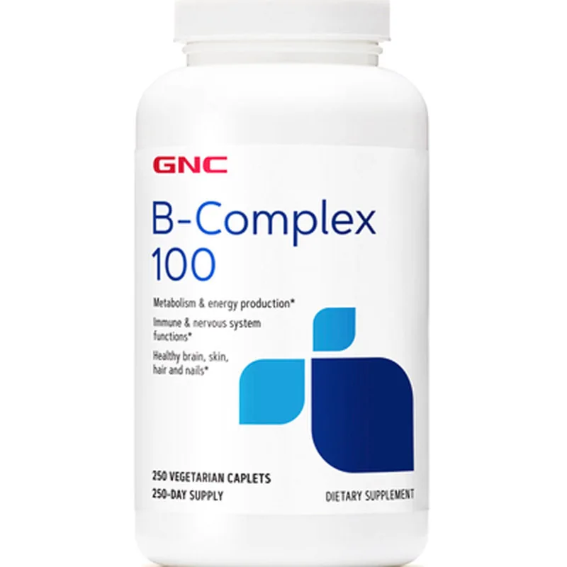 

Free shipping B-Complex Big 100 mg 250 capsules Metabolism & Energy Production Immune & Nervous System Functions