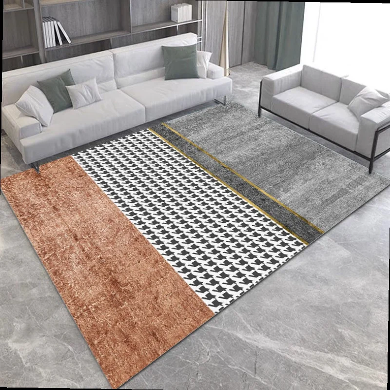 

Best Nordic Minimalist Living Room Large Area Carpet 3D Crystal Velvet Sofa Mats Mat Rug Floor Bedroom Non-slip Coffee Table