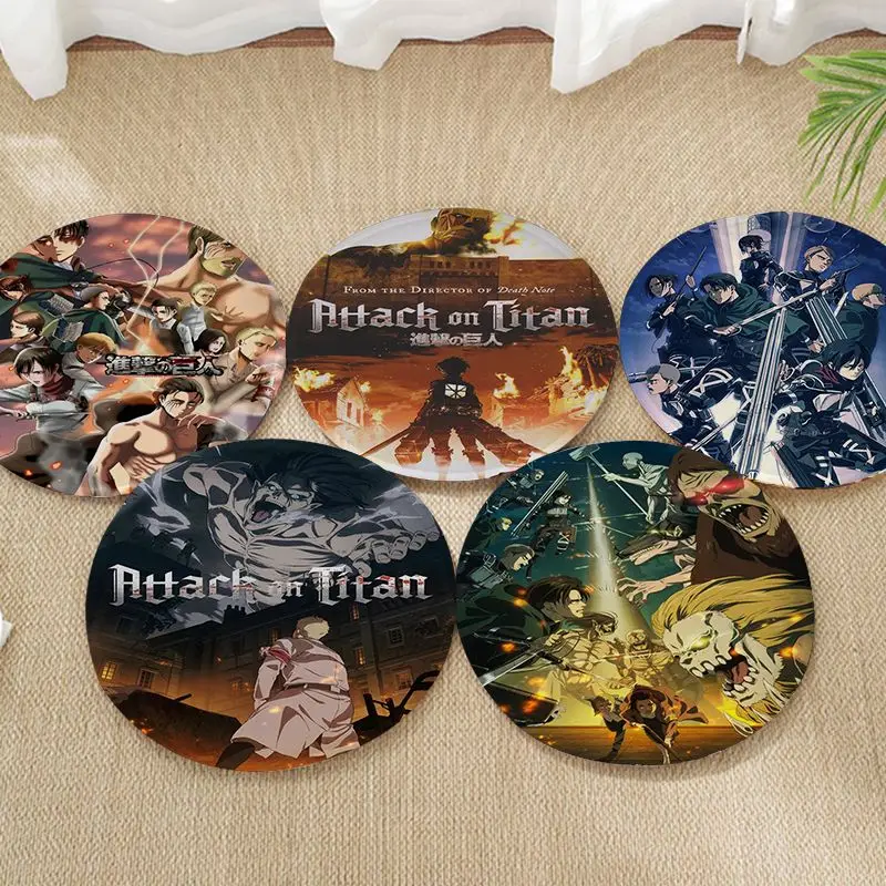

Anime Attack On Titan Tie Rope Seat Pad Household Cushion Soft Plush Chair Mat Winter Office Bar Seat Mat