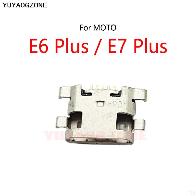 50 шт./партия для Motorola MOTO E6 Plus XT2025 / E7 Plus XT2081 Micro USB зарядная док-станция гнездо разъем