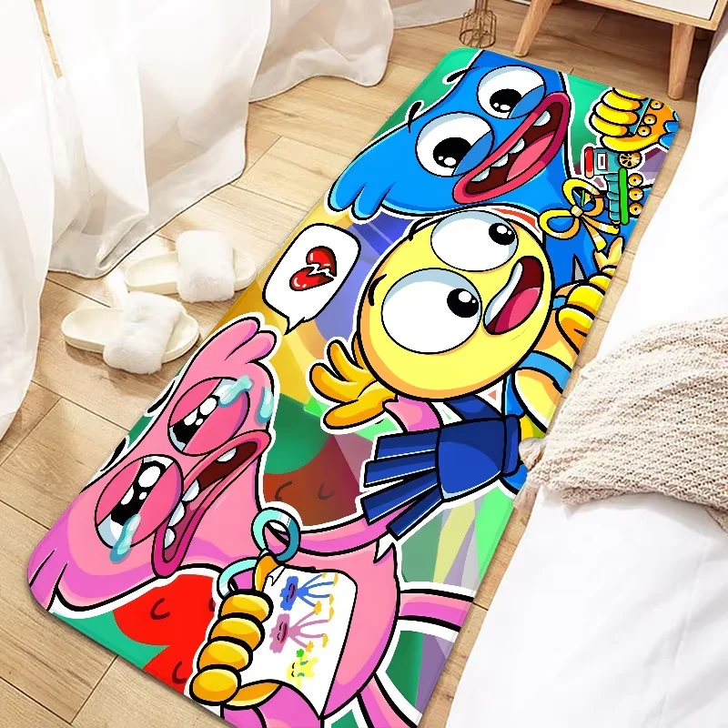 Door Mat Entrance Non-slip P-POPPYS PLAYTIME H-Huggy-Wuggyes Washable Kitchen Carpet Living Room Hallway Rugs Bath Mats