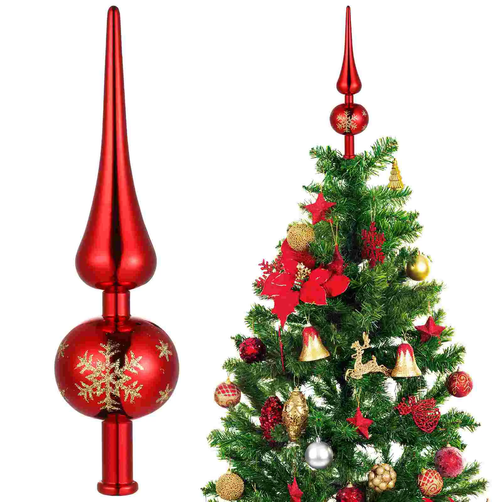 

Tree Christmas Toppers Xmas Topper Star Decorations Finials Ornament Party Finial Seasonal Treetops Decor Treetop