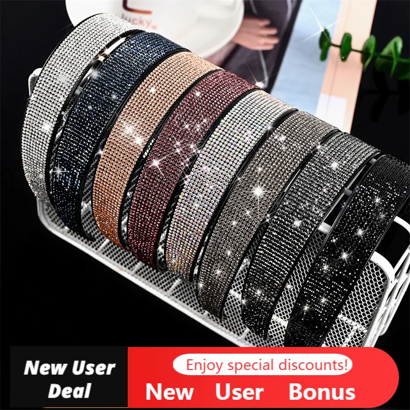 

Обруч для волос Стразы с полным покрытием, обруч для волос для женщин, банкетная бижутерия, аксессуары для волос для девочек, головной убор, ...