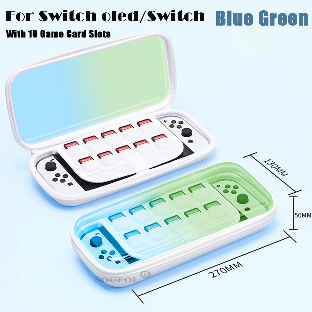 

Сумка для хранения для Nintendo Switch OLED жесткий чехол из ПУ кожи водонепроницаемый портативный чехол для защитного корпуса Аксессуары для перек...