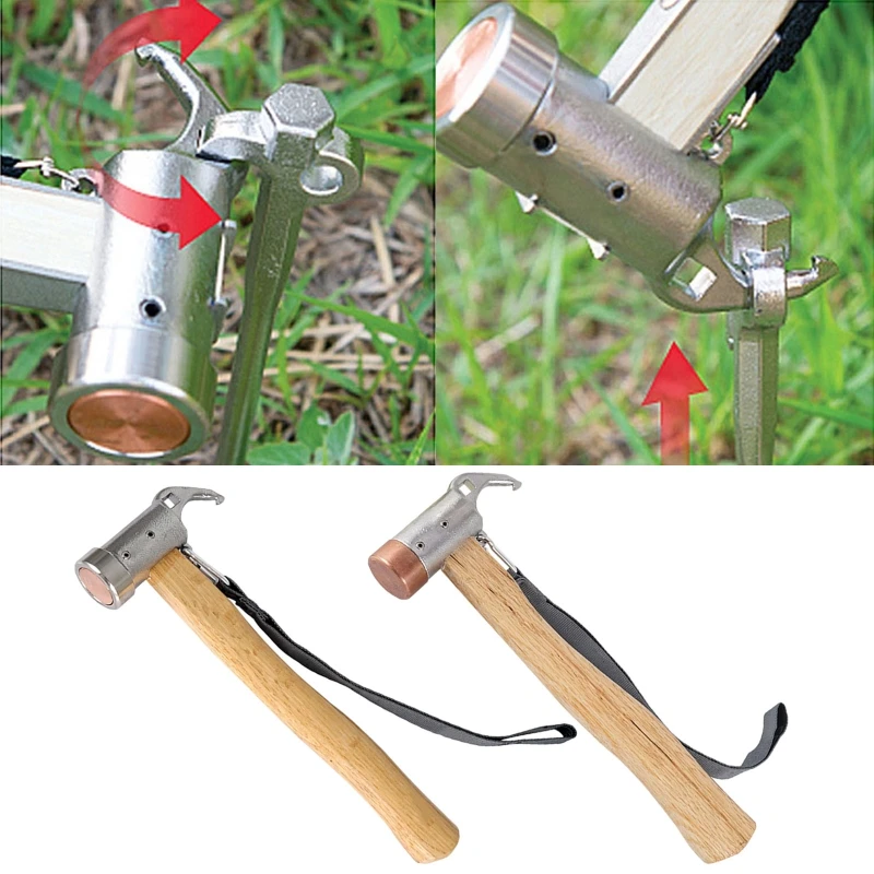 

Stakes Remover Ground Nail Puller Hammer for Outdoor Tent Construction Solid