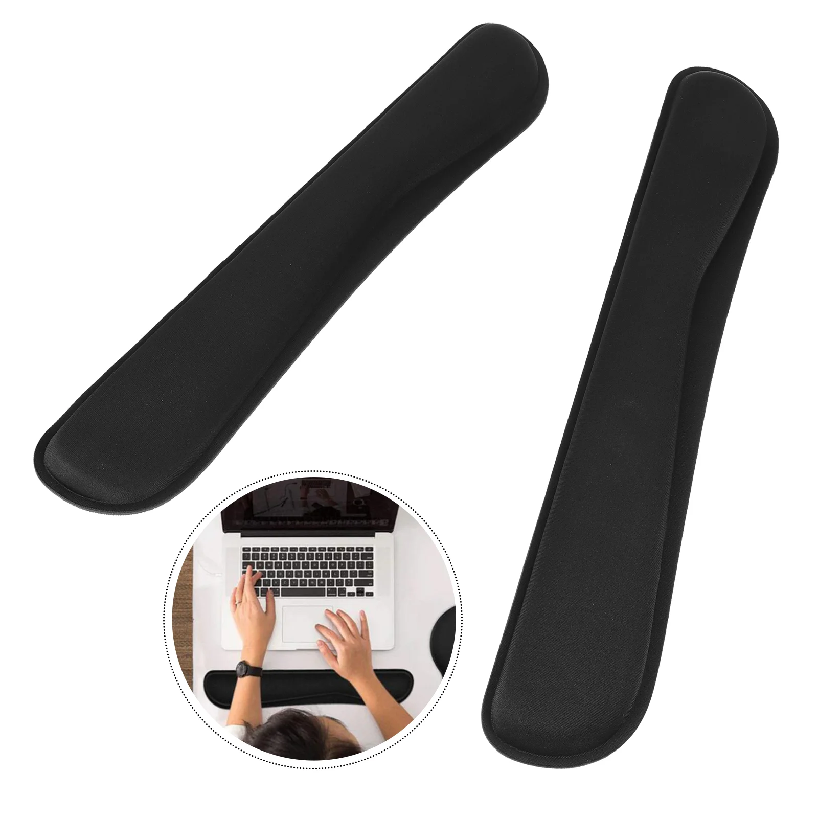 

2 Pcs PC Keyboard Wrist Pad Keyboard Keypad Laptop Keyboard Foam Pad Computer Wrist Rest Gaming Pad Household Mouse Pad Support