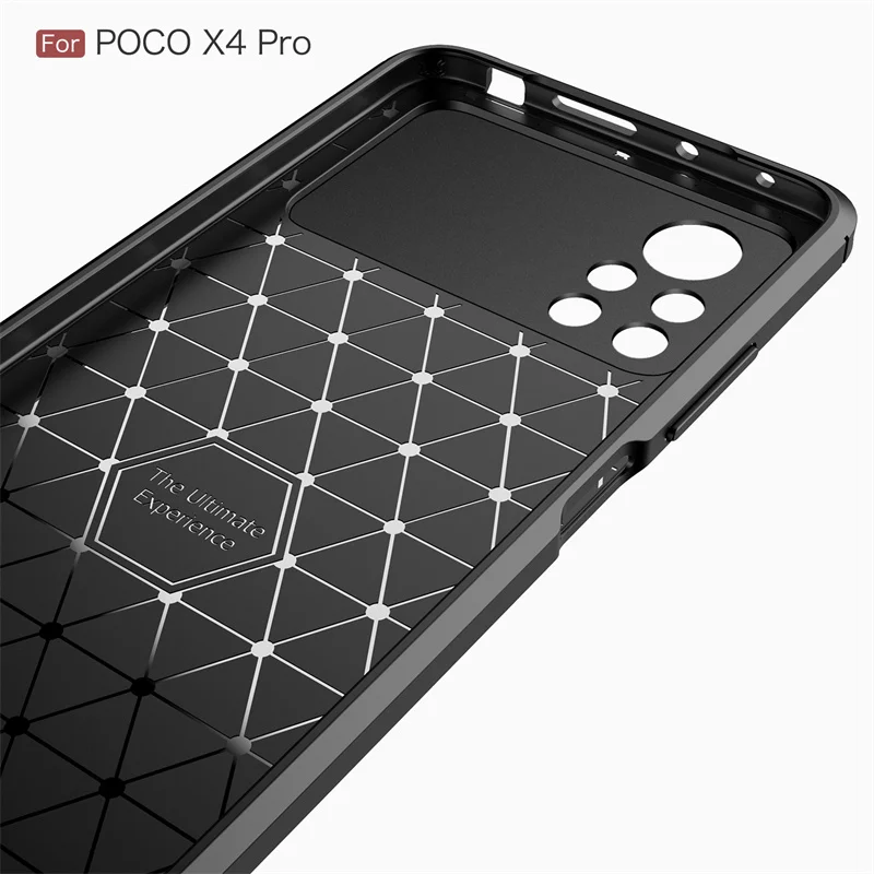 carbon fiber bumper for poco x4 pro 5g case for poco x4 pro 5g coque shockproof protective phone cover for poco x4 pro 5g free global shipping