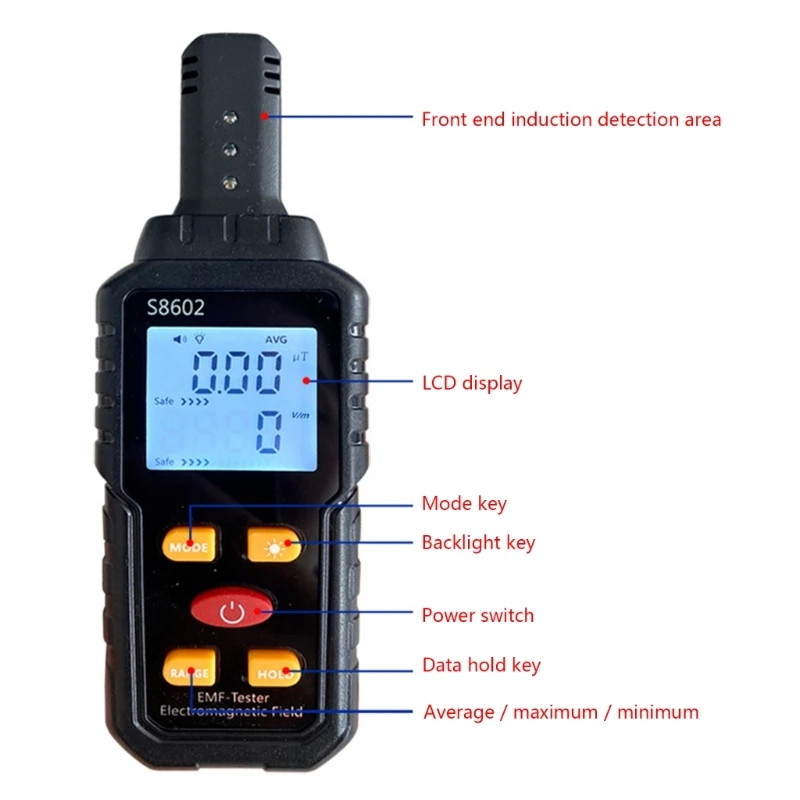 Измеритель EMF 5 Гц-240 Гц цифровой детектор 3-в-1 Тестер оборудование для охоты