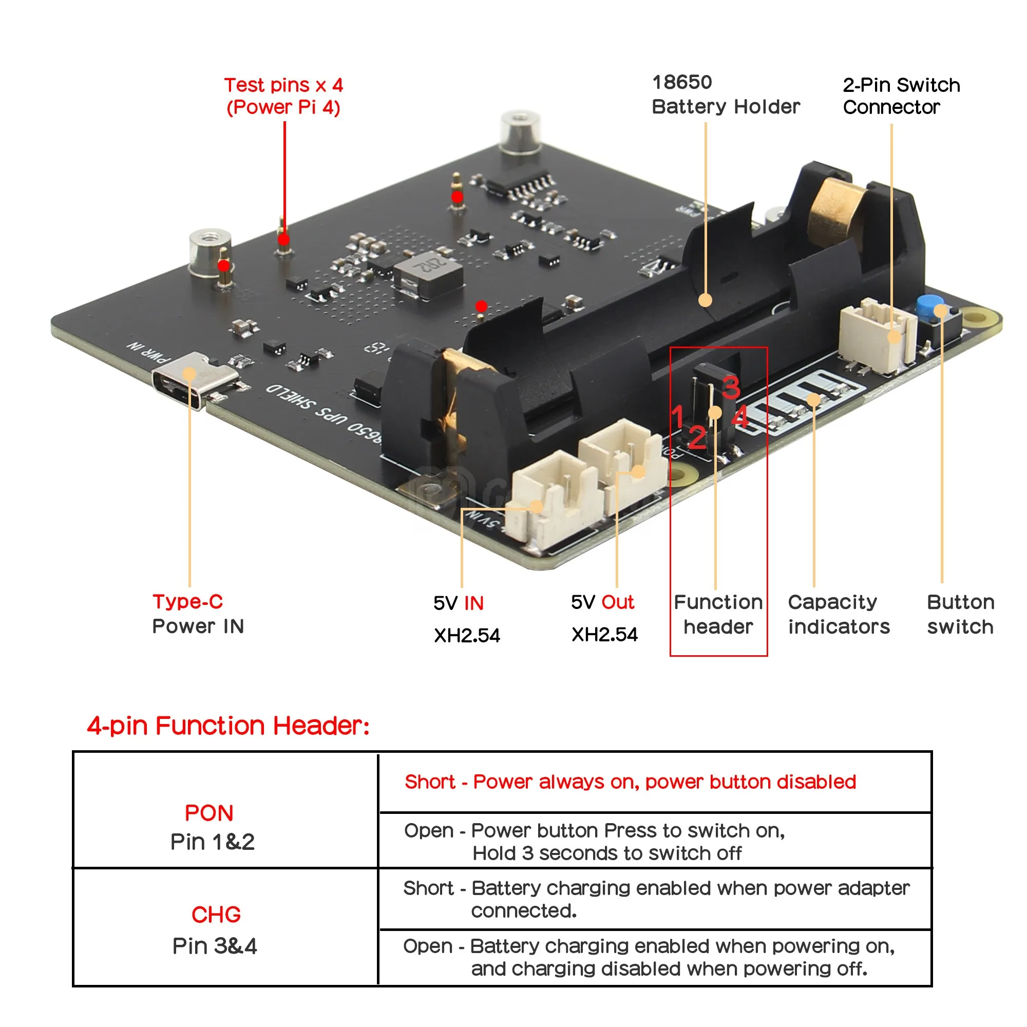 Raspberry Pi 4 Model B X703 18650 ультракомпактный ИБП для только Модель | Компьютеры и офис