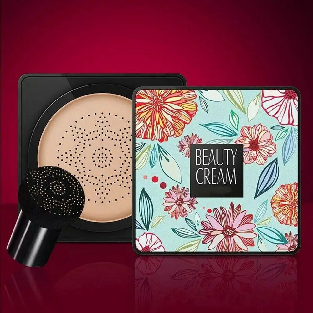 

Moisturizing Facial Base Primer With Puff Sponge Concealer Foundation Air Cushion BB&CC Cream Mushroom Head Face Makeup
