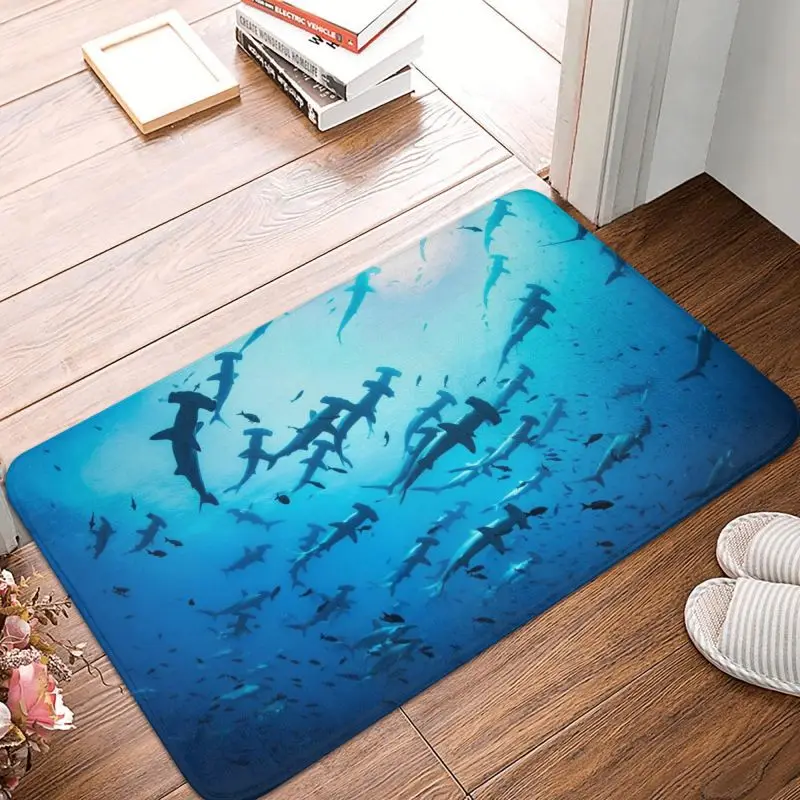 Коврик для передней двери с океанскими животными и акулами на заказ