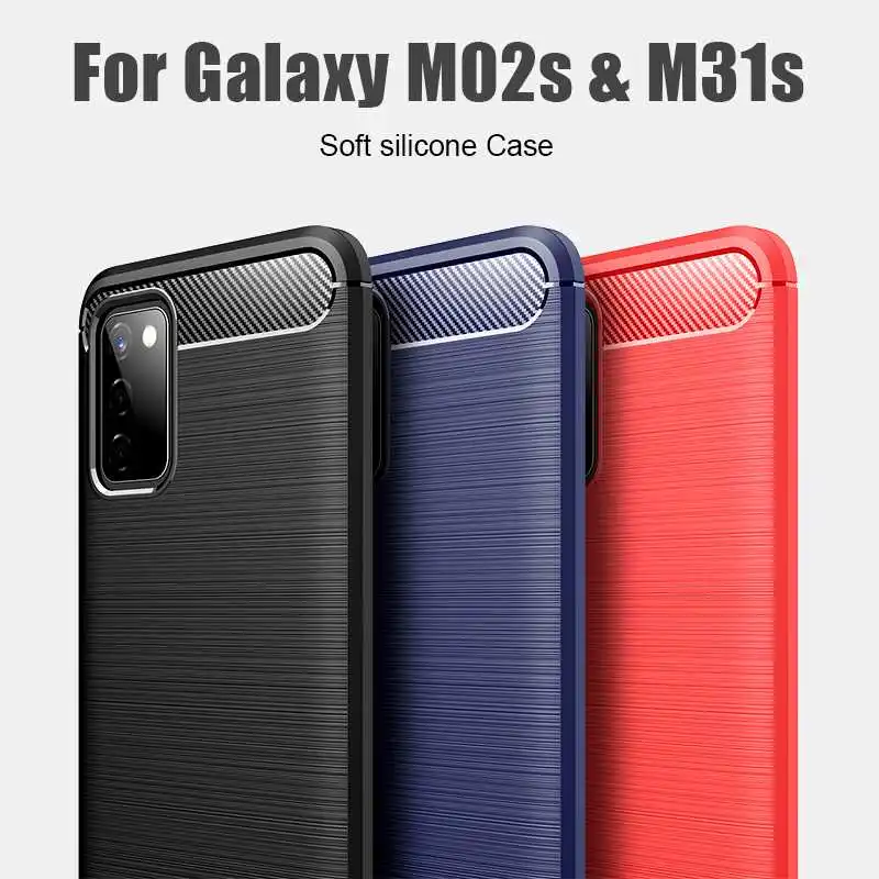 

Katychoi Shockproof Soft Case For Samsung Galaxy M02s M31s Phone Case Cover