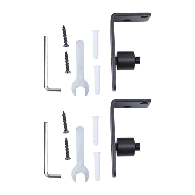 

2X Barn Door Floor Rails, Floor Barn Door Floor Rails, Smooth And Quiet, Fully Adjustable Guides