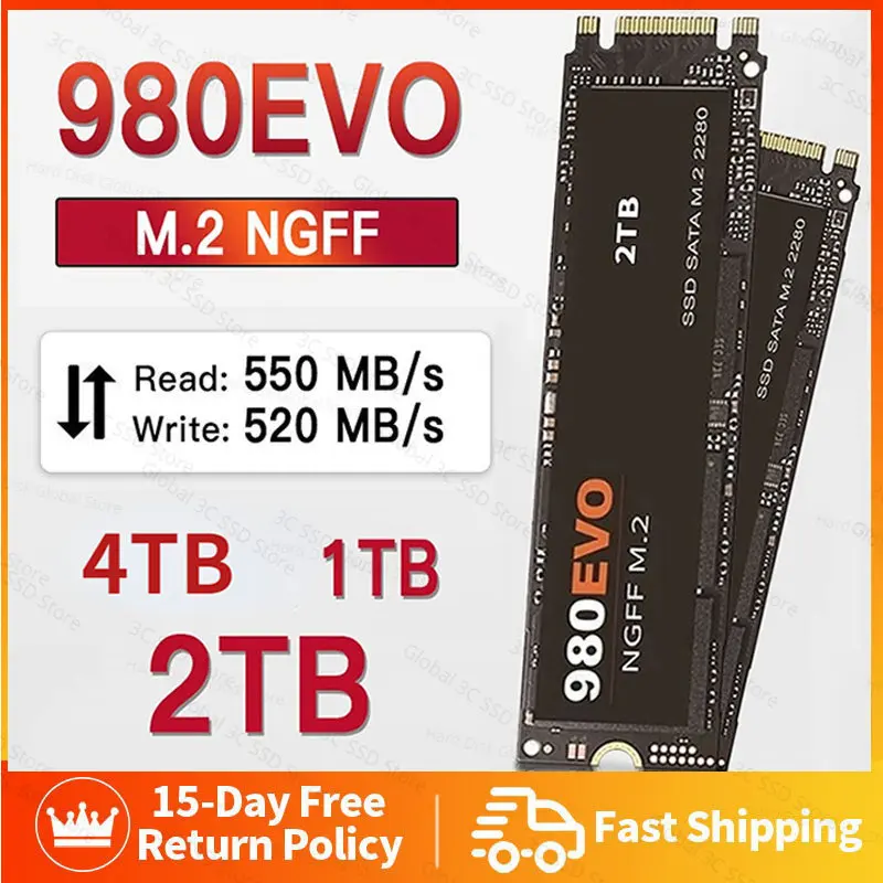 

Original High-speed 1TB 2TB 4TB M.2 SSD NGFF SSD hard Drive 980EVO pcie Hard Disk Internal Hard Disk For Laptop/Desktop/mac