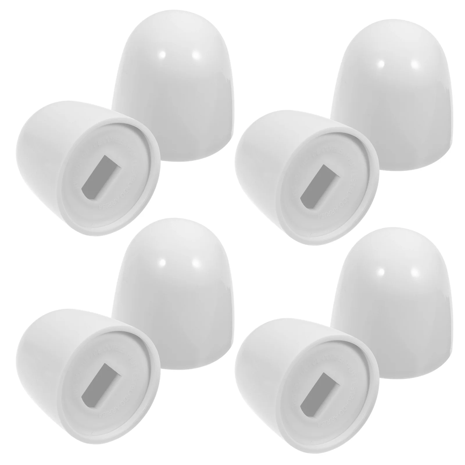 

8 Pcs Screw Decorative Cover Plastic Universal Toilet Bolt Caps Lid Bowl Covers Abs Round Push-On
