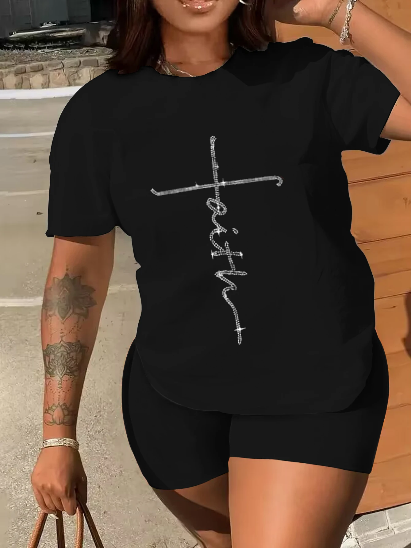 Женский Комплект Из Двух Предметов В Европейском И Американском Стиле 1124 Модный