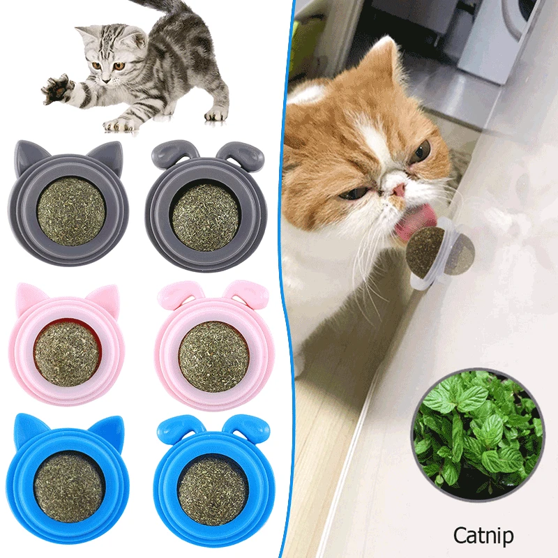 

Pet Stuff Healthy Cat Catnip Toys Ball Cat Candy Licking Snacks Catnip Snack Nutrition Energy Ball Kitten Cat Toy Cat Supplies