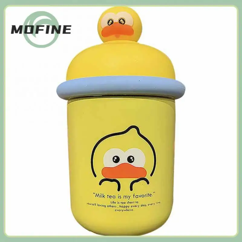 Cute Pig Thermos Cup Bear Rabbit Duck Children With Straps High Value With Cover Convenient To Carry To Send Sen Thermos Cup