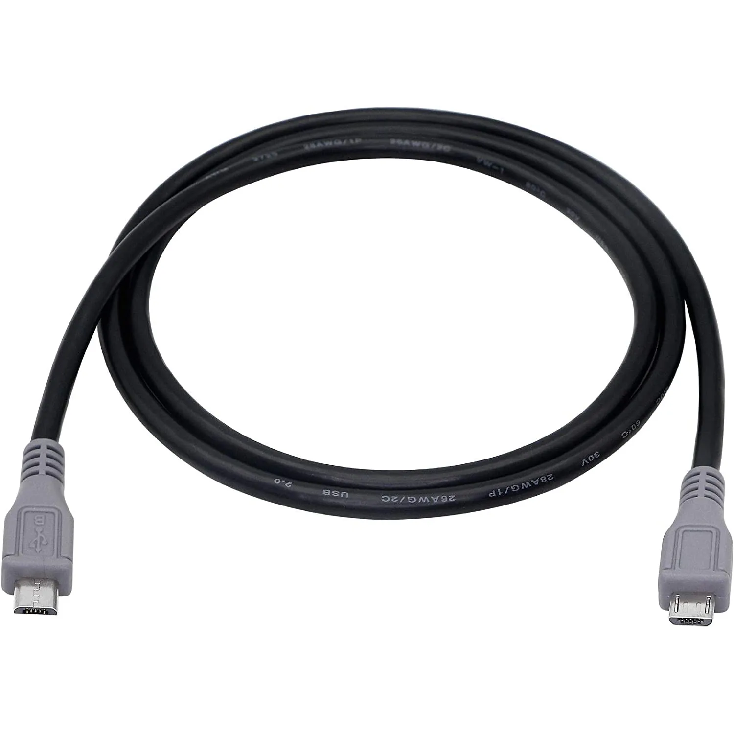 

Кабель для передачи данных OTG (3 фута) с Micro USB на Micro USB (штекер-штекер)