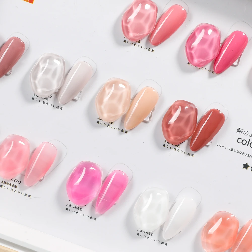 KODIES гель 12 шт./компл. резиновая основа лак для ногтей 15 мл Полупостоянный телесный