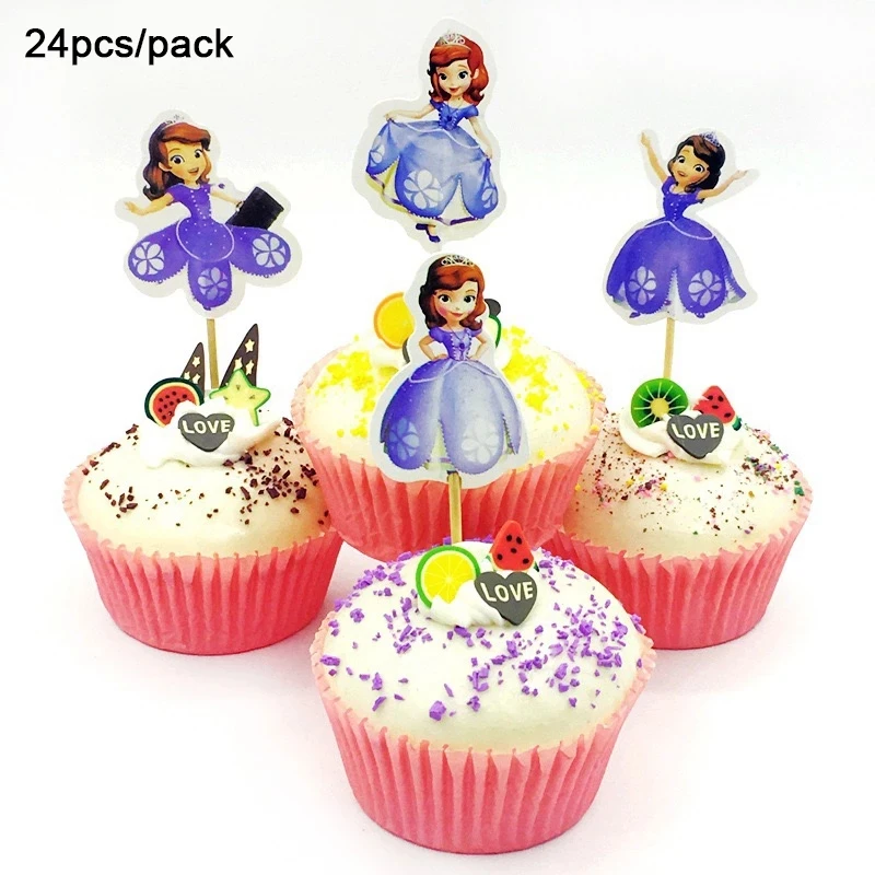 

24 шт., Детские топперы для торта на 1-й день рождения